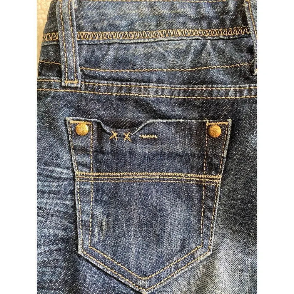 ReRock by Express Womens Size 29 Mid Rise Skinny Medium Wash Blue Denim Jeans# - Picture 8 of 9